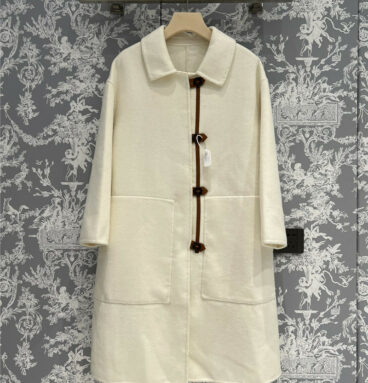 Hermès new autumn and winter woolen long coat