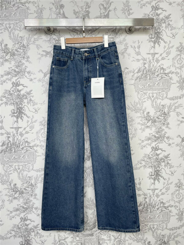 chanel new autumn and winter straight jeans