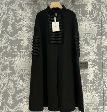 dior new palace style wool cape coat
