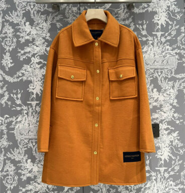 louis vuitton LV new wool mid-length coat