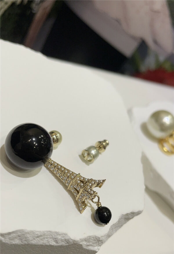 dior Swarovski pearl earrings