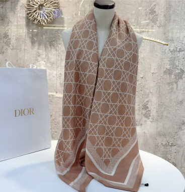 dior cannage pattern shawl