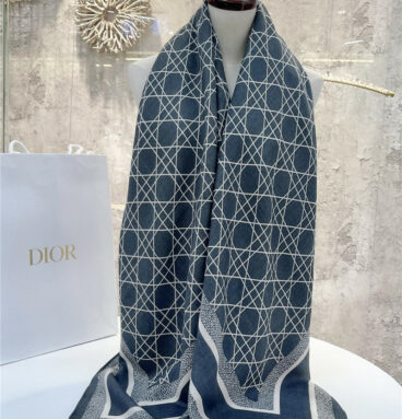 dior cannage pattern shawl
