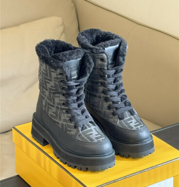 fendi classic FF presbyopic snow boots