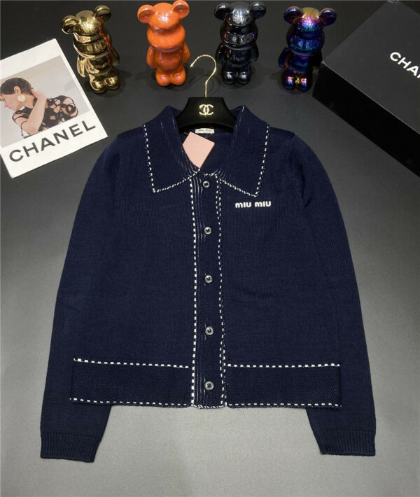miumiu new Polo knitted sweater