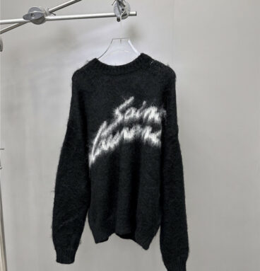 YSL new signature mohair knitted sweater