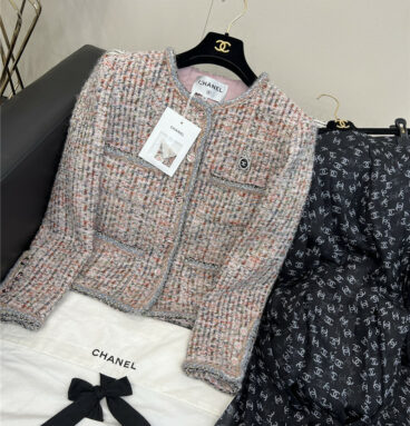 chanel colorful woven jacket