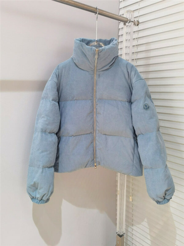 moncler new 𝐀𝐧𝐭𝐫𝐞 corduroy short stand collar down jacket