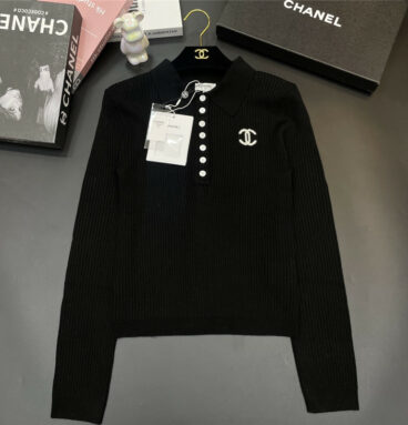 chanel skin-friendly wool stretch pitted sweater