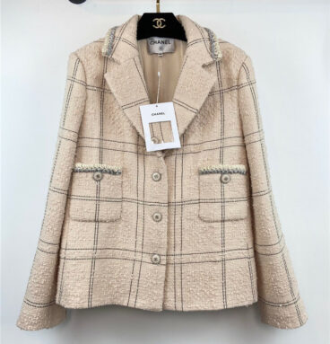 chanel haute couture workshop series plaid jacket
