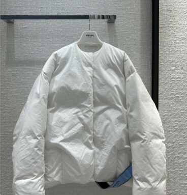prada white anpanman large down jacket