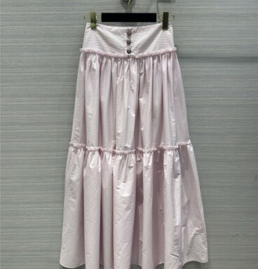 chanel elegant girly puffy long skirt