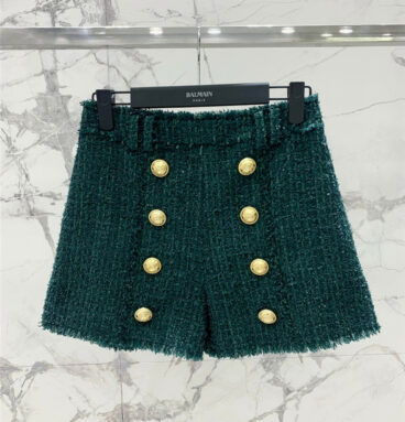 Balmain new autumn and winter woolen shorts