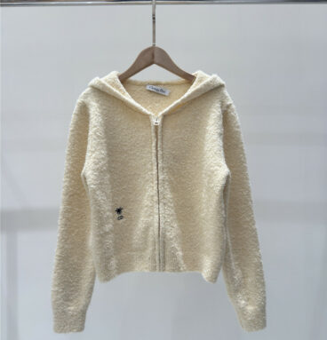 dior apricot knitted jacket