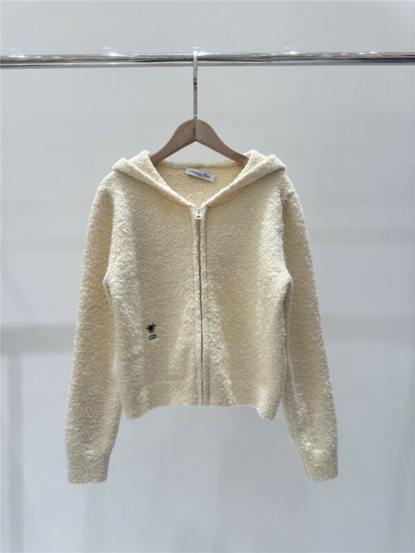 dior apricot knitted jacket