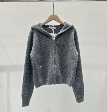 dior gray knitted jacket