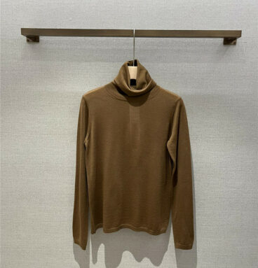 MaxMara fashionable turtleneck wool bottoming shirt