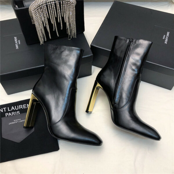 YSL new side zipper simple and fashionable short boots