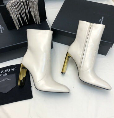 YSL new side zipper simple and fashionable short boots