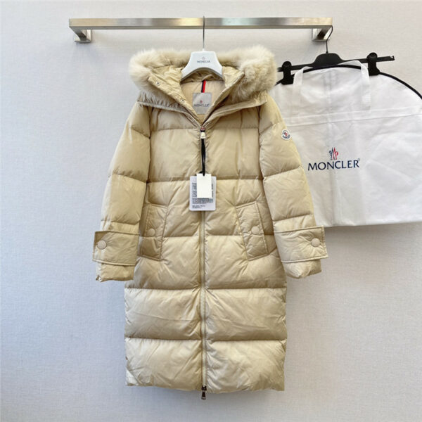 moncler new classic BOED hooded long down jacket