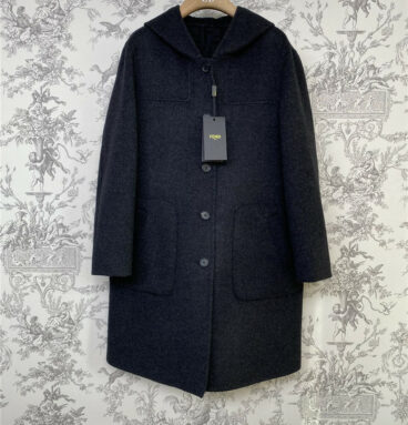 fendi men's reversible hooded coat