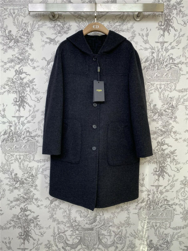 fendi men's reversible hooded coat
