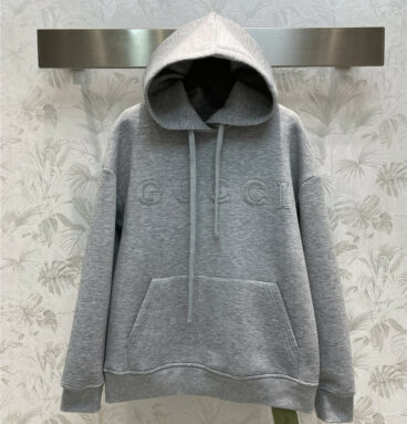 gucci hooded patch embroidered badge sweatshirt