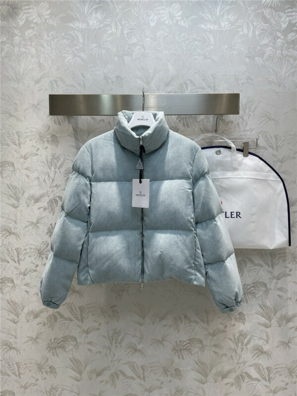 moncler corduroy stand collar down jacket