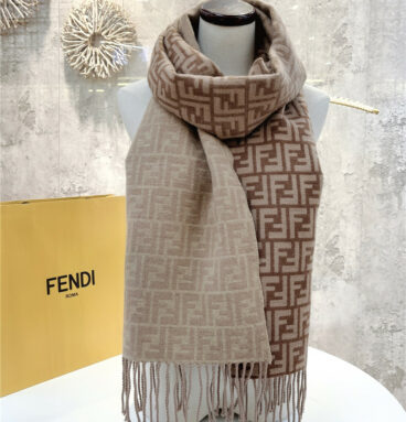 fendi wool and cashmere scarf