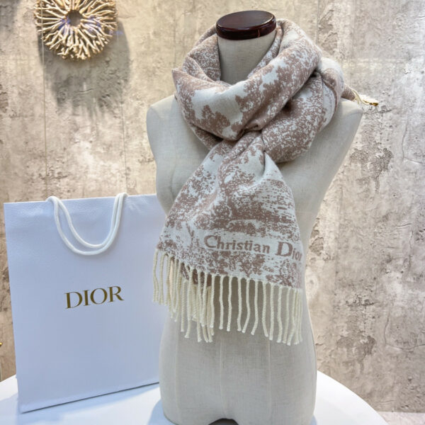 dior printed scarf