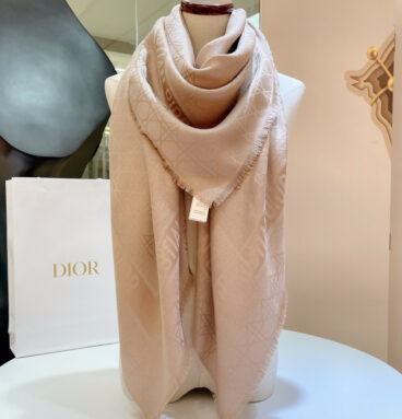 dior metallic plaid shawl