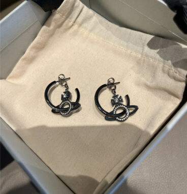 Vivienne Westwood open C-shaped earrings