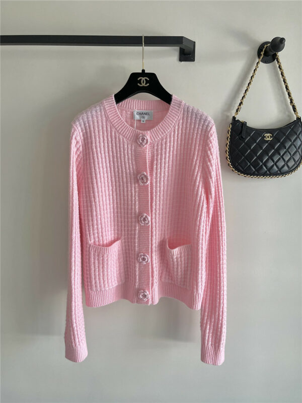 chanel new autumn and winter round neck cardigan sweater