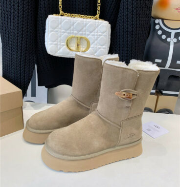 UGG new horn buckle snow boots