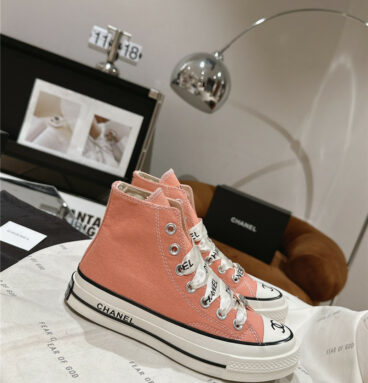 chanel co-branded converse canvas shoes