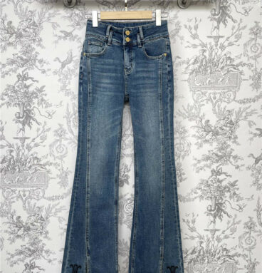 celine new autumn and winter bootcut jeans