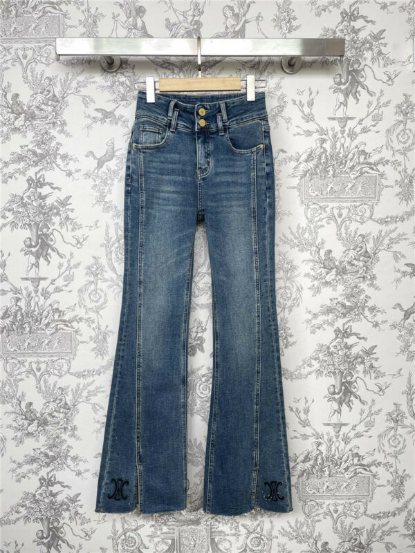 celine new autumn and winter bootcut jeans
