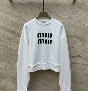 miumiu Maillard style sweatshirt