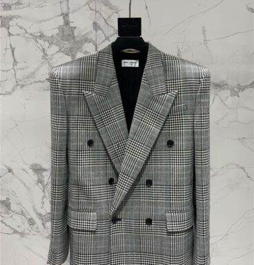 YSL houndstooth suit