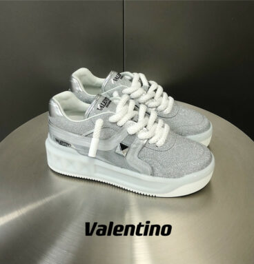 valentino thick sole couple sneakers