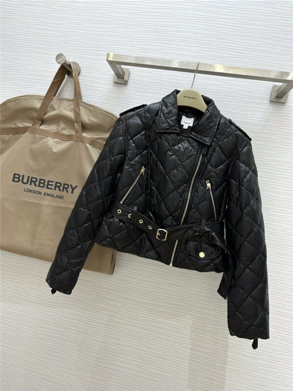 Burberry motorcycle down jacket