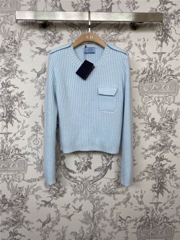 prada new autumn and winter pocket sweater