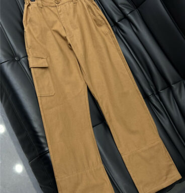 gucci jacquard pocket denim trousers