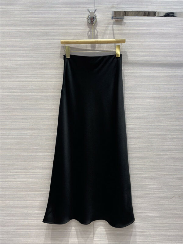 toteme one-piece couture acetate silk four-needle skirt