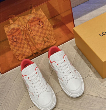louis vuitton LV new height increasing white shoes
