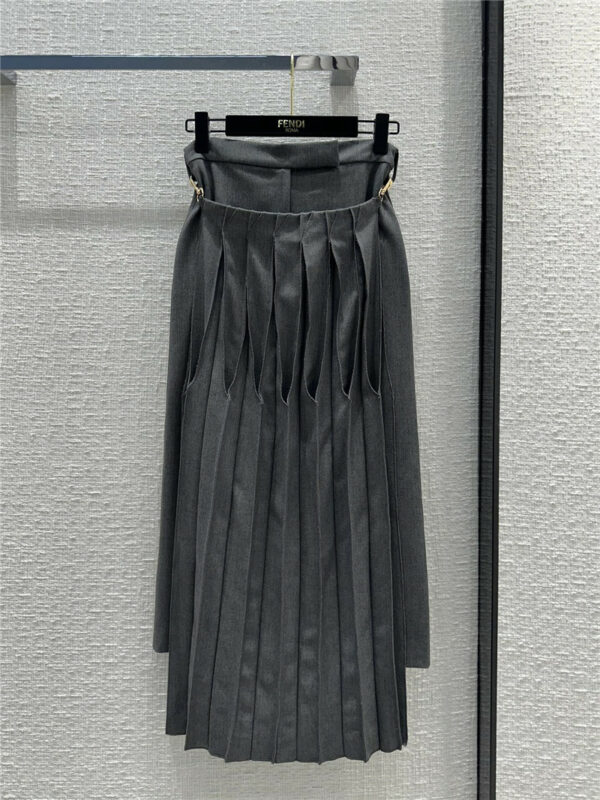 fendi premium gray two-piece skirt