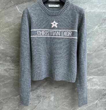 dior star jacquard sweater