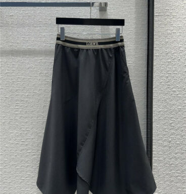 loewe minimalist premium gray casual mid-length skirt