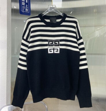 Givenchy color-block striped knit top