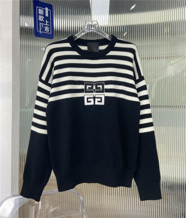 Givenchy color-block striped knit top
